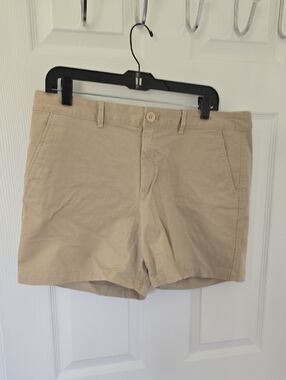 Eddie Bauer Khaki Button-Front Shorts